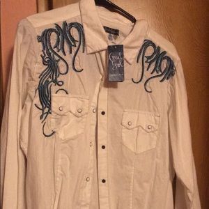 Cruel long sleeve button up cowgirl wear